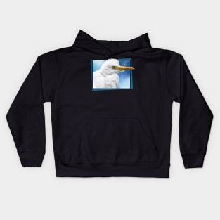 Cattle egret Kids Hoodie